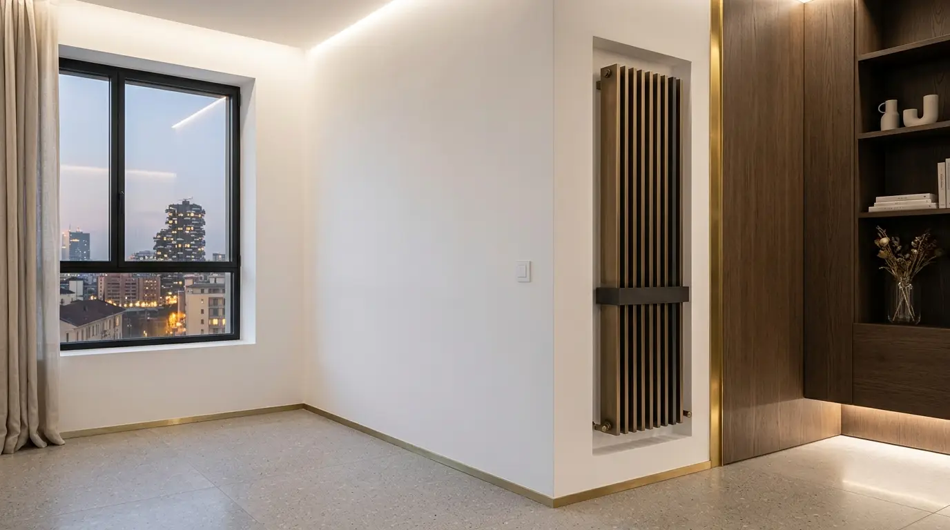 Interno architettonico moderno milanese